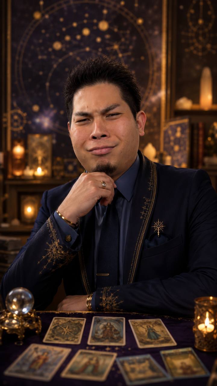金城AIの占い師風AI生成ビジュアル